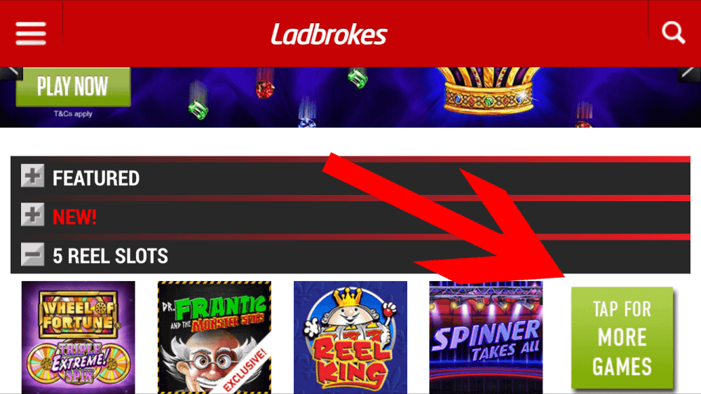 Ladbrokes Games Lobby