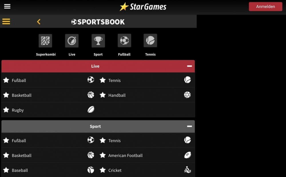 Stargames App Stargames Sportwetten